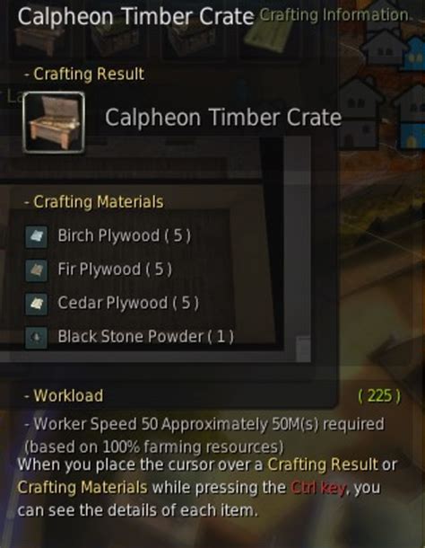 bdo calpheon timber crate|Crate Calculator — Famme's BDO Tools .